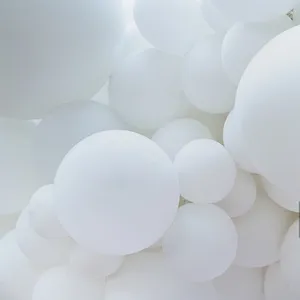 Party Decoration Matte Pure White Balloons Wedding Happy Birthday Baby Shower Globos 5-36 