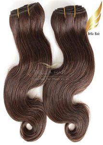 Grado 8A Brasiliano Body Wave Human Hair Coloded Haift Brown 4 Wavy Human Hair Weaves Bella Hair Extensions77754691