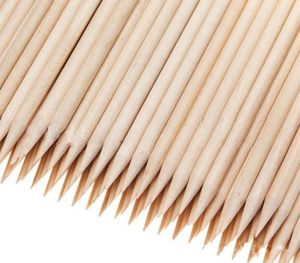 Whole100X Nail Art Orange Wood StickS Cuticle Pusher Remover Nail Art Beauty Tool New All wooden nail push5260624