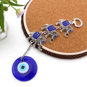 Dekorativa figurer Lucky Eye Glass Blue Turkish Evil Pendant Wall Hängande handgjorda dekoration för hemmet vardagsrum