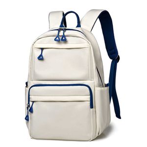 Backpack 14 Inch Korean Minimalist Student Backpack with Large Capacity for Leisure Wear Middle and High School Students 230715
