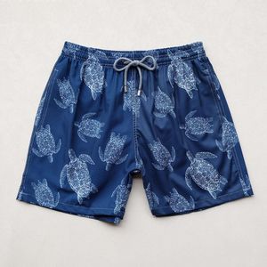 Calça de praia masculina de vilebrequin Swimming com triângulo de malha interna elástica rápida subaquática de verão shorts de verão solto 102