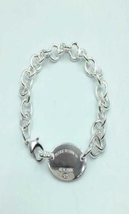 11 S925 Sterling Silver Oval Pendant Exclusive Armband Original Högkvalitativa smycken Lovers Wedding Valentine Gift H09183201854
