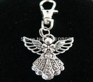 Модные лобстеры защелка Keyring Metal Key Chain Chain Jewelry Antique Silver Plated Guardian Angel 2623 мм подвесной праздник подарок 8892839108