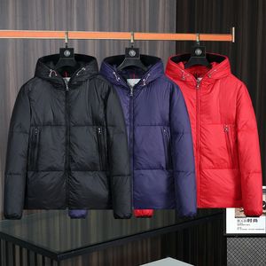 남성용 재킷 경량 후드 가죽 점퍼 후드 방풍 선 보호 여성 디자이너 Maya Down Jacket Badge Letter 의류