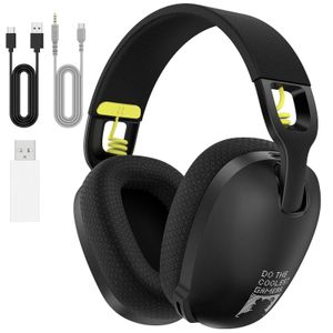 Headsets Onikuma Gaming -Ohrhörer sind für PS5 PS4 PC 2,4 GHz USB -Gaming -Ohrhörer mit mikrofoner ergonomisch gestalteter 5.3 Bluetooth -Ohrhörer J240508 geeignet