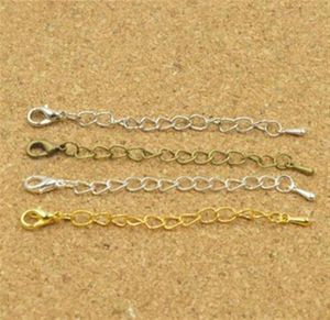Whole100pc 70mm halsbandsarmband ExtendedExtension Jewelry Chains Tail Extender Chain droppar med hummer CLASPS DIY fynd3193846780