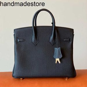 Handsewn Honeywax Platinum BK BAG 2024 Nici torebka Women 30 Inseam Togo Cowhide 25 ręcznie robiona oryginalna skóra