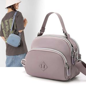 Summer casual lightweight and fashionable small women's Korean version trendy shoulder bag, nylon fabric crossbody handbag 80% factory wholesale