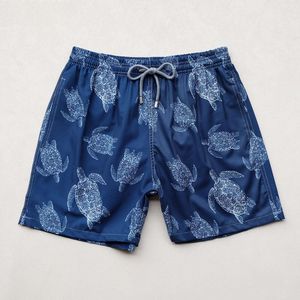 Пляжные брюки Vilebrequin для мужчин летние эластичные высыхание водонепроницаемые черепахи с сетчаты