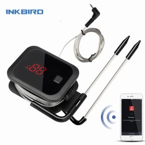 Grills INKBIRD Wireless Meat Food Thermometer With Cooking Sensor for Oven Grill BBQ Steak Turkey Smoker Kitchen Smart Thermometer Tool
