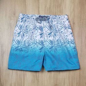 Vilebrequin Sea Turtle Micro Elastic Quick Torking European och American Style Surfing Beach Pants Flower Pants Men's Home Casual Shorts 948