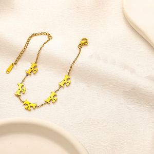 Braccialetto oro 18k Bracciale designer di marchi Brandy Correct Logo Primavera Bracciale regalo Elegante bracciale di gioielli estivi di lusso