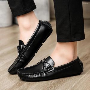 Lässige Schuhe Sommer atmungsaktiven Herren -Loafer Echt Leder Wildleder Hersteller Koreanischer Stil Fahren