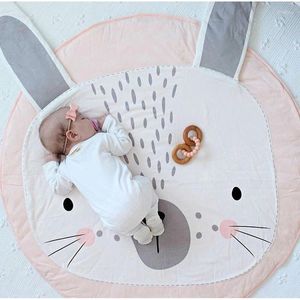 Blankets Kids Play Game Mats Cotton Blanket Round Carpet Rug Mat Baby Bedding Stroller Children's Room Decoration