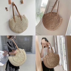 Bags Beach Female Summer Evening Seaside Vacation Bag for Women Woven Straw with Large Capacity Underarm Short Distance Travel