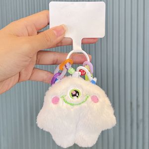 New One eyed Monster Plush Keychain Doll Bookbag Pendant Cute Cartoon Keychain Gift