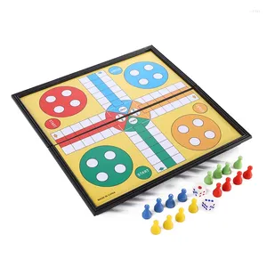 装飾的な置物1セットヘビはラダー教育子供のおもちゃお話しください興味深いボードゲームポータブルフライングチェスファミリー