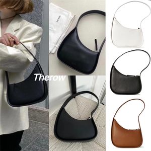 The row half moon underarm Designer bag Womens crescent travel Luxurys handbag Clutch armpit leather Even tote Bag man cosmetic Purse make up Crossbody Shoulder Bags