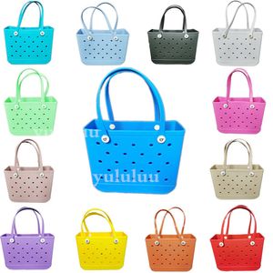 Frauen Designerin Eva Bogg Bag Beach Bags Luxus Sommerloch Tasche Große Einkaufsmodik Plastikkorb Lady Aufbewahrung Waschbar Strand Silikon Geldbeutel Öko -Gelee Süßigkeiten