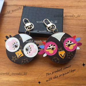 Söt nyckelringar Designer Animal Fur Chick Car Keyring Chain Charms Leather Coin Cards Keys Holder Purse dragkedja Pocket Bag Pendant No Box Louiseviution 768