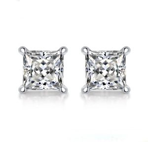 Real 05ct Moissanite Stud earrings for less men solid 925 Sterling Silver Solitaire Round Diamond Earrings Fine Jewelry5041299