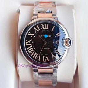 Cartre Luxury Top Designer Automatiska klockor Titta på Blue Balloon Series Mechanical Mens 42mm med Original Box