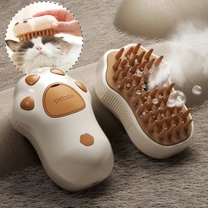 3 in 1 Pet Brush Cat Steam Comb Dog Electric Spray Hair Brushes Massage Grooming Removal Combs 240508