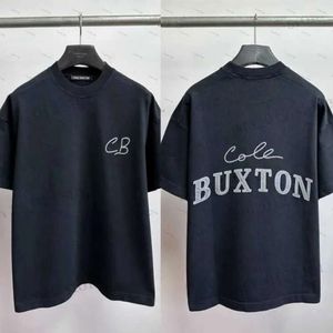 Cole Buxton Дизайнерская футболка мода мужская футболка мужские футболки Негабаритный буквенной лозун