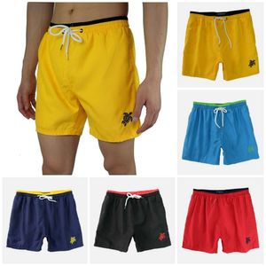 Pantaloncini da spiaggia vilebrequins da mare con mesh triangolare di colore solido ricamato ad asciugatura rapida sciolta pantaloni da spiaggia casual traspiranti 281