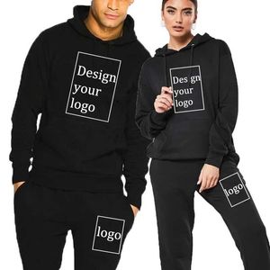 Men's Tracksuits 2024 Trend Couple Customized Wild Hoodie Sportswear Casual Loose Hoodie Sweater DIY Tracking Clothing Unique Customization or ImageL2405