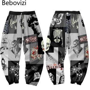 Herrenhosen Hip Hop Skelett Sporthosen Herren Multi -Taschen -Cargohosen Harajuku Jogging Hosen Streetwear Hosen plus Größe 4xl 5xl 6xl J240507