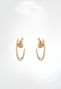 Fashion Titanium Steel Nails Brincos para homens e mulheres jóias de prata de ouro para amantes Anéis de casal NRJ9726789