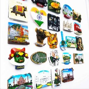 3pcsfridge magnets India Elegante magnete frigorito souvenir taj mahal magneti creativi per decorazioni del frigorifero doganali e tradizioni indiane