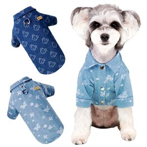 Camisa de estimação para cães de cachorro de luxo para cães pequenos Costume de filhote de cachorro de primavera