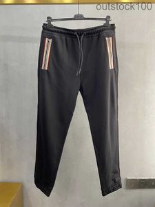 Top Level Buurberlyes Designer Pants for Women Men Striped Zipper Mens Casual Pants 8033395 with Original Logo