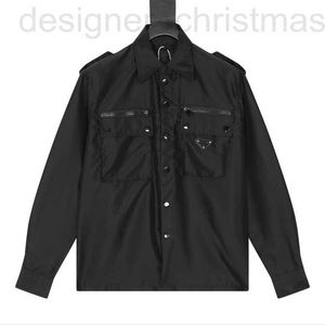 Damenjacken Designer 2024 Frühes Frühling Luxus Gezeitenregenerierte Nylon Pocket Triangle Label Arbeitspezie -Sicherheitsanzug Jacke L6J9