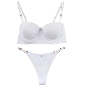 Kvinnors termiska underkläder 2019 Ny Sexig BH -set vit beige svartblå lila röd bc cup rasslingerie lämpligt för kvinnors push up underwearl2405