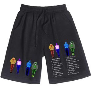 Shorts maschile 2024 Pantaloni del rapper Chris Brown pantaloni di cotone uomo pantaloni da donna t240507