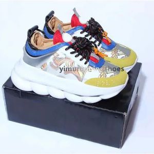 2024 Moda Casual Running Shoes Designer Classic Italy Top Quality Chain Jewels Wild Jewels Link Tênis Sneakers EUR 36-45 W1