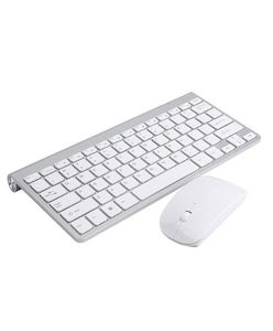 Slim Wireless tangentbord och musuppsättning Mini Silent Mute Mouse and Keyboard Fashion Simple Style256o8857300