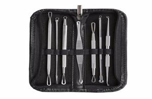 7pcs Blackhead Acne Pimple Blemish Extractor Tool Kit Strumento Set7363666