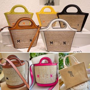 Bolsa de designer Raffias Bolsas de ombro de palha de luxo Bolsas de luxo Mini Bolsa de praia Luxos de alta qualidade