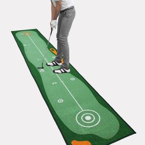 Großer Golf -Übungs -Teppichmatten Putter Puting Mat Golf Golf Indoor Übung Büro 216t