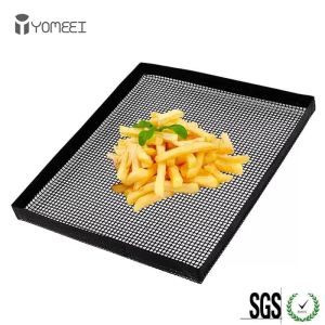 Meshes yomeei 1pcs Nicht -Stick -Beschichtung Backschalen Matte Food Basket Röster Rack Ofen Backnetzstaber Wärmefeste Backwerkzeuge