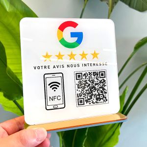 Ögonfransar Anpassa Google Review QR -kodskylt NFC Social Media Plate Barb Eyelash Nail Shop Decoration