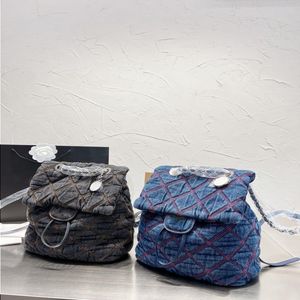 Bolsa de embalagem de mochila de mochila feminina Bola de embalagem de ombro compras crossbody luxury jeans saco de bolsa de bordado cor 2 carteira de carteira saco qekc