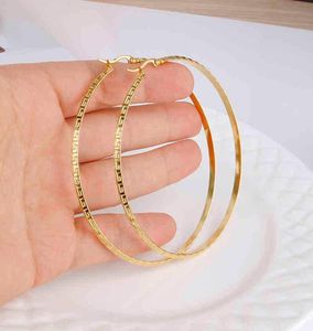 Designerohrringe Bolzen Luxusschmuck Gold Farbe Edelstahl Big Hoop Ohrring für Frauen Große Hoops Chinesische Design Damen Ohr5563316