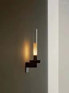 Vägglampa Spanien Retro Creative Candlestick Simple Fashion Living Room Decoration Balkong Corridor Study Bedside Löstagbar