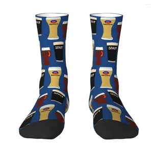 Erkek Socks Craft Biraları Harajuku Süper Yumuşak Çoraplar Tüm Sezon Uzun Aksesuarlar Erkek Kadın Hediyeleri